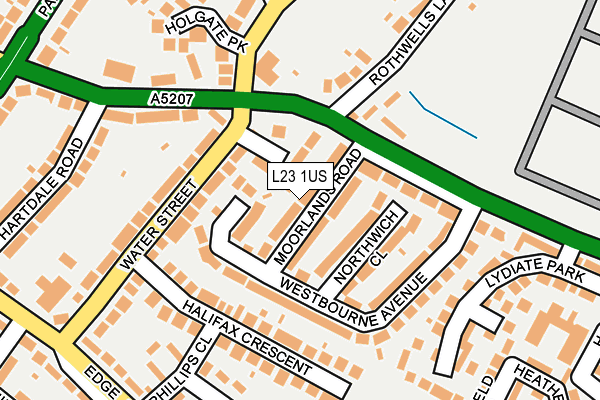L23 1US map - OS OpenMap – Local (Ordnance Survey)