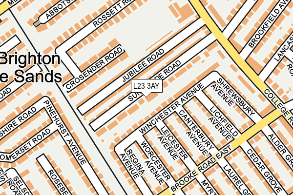 L23 3AY map - OS OpenMap – Local (Ordnance Survey)