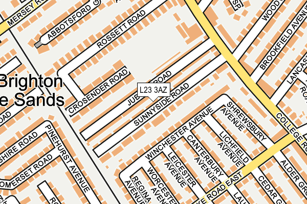 L23 3AZ map - OS OpenMap – Local (Ordnance Survey)