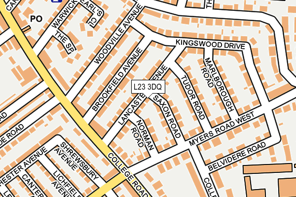 L23 3DQ map - OS OpenMap – Local (Ordnance Survey)