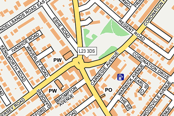 L23 3DS map - OS OpenMap – Local (Ordnance Survey)