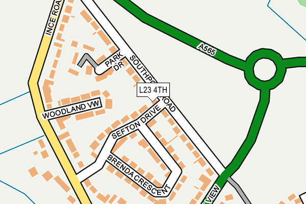L23 4TH map - OS OpenMap – Local (Ordnance Survey)