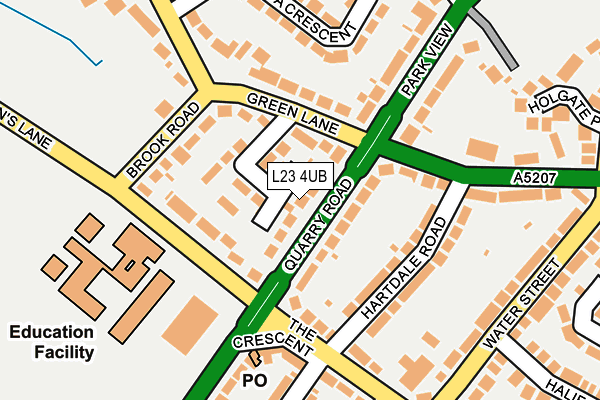 L23 4UB map - OS OpenMap – Local (Ordnance Survey)