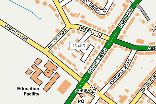 L23 4UQ map - OS OpenMap – Local (Ordnance Survey)