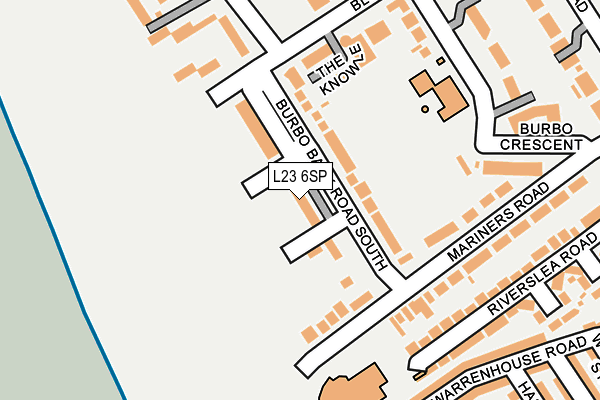 L23 6SP map - OS OpenMap – Local (Ordnance Survey)