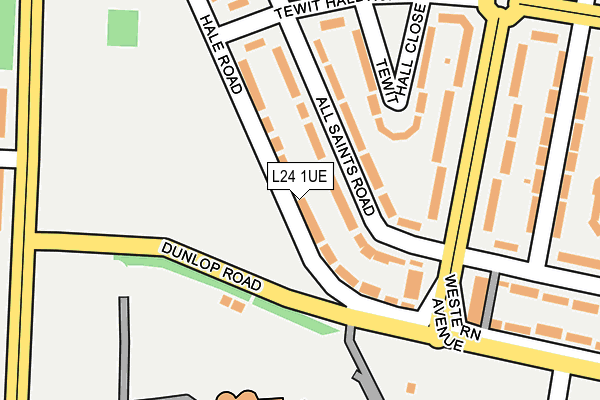 L24 1UE map - OS OpenMap – Local (Ordnance Survey)