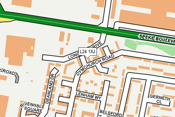 L24 1XJ map - OS OpenMap – Local (Ordnance Survey)