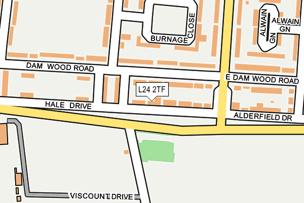 L24 2TF map - OS OpenMap – Local (Ordnance Survey)