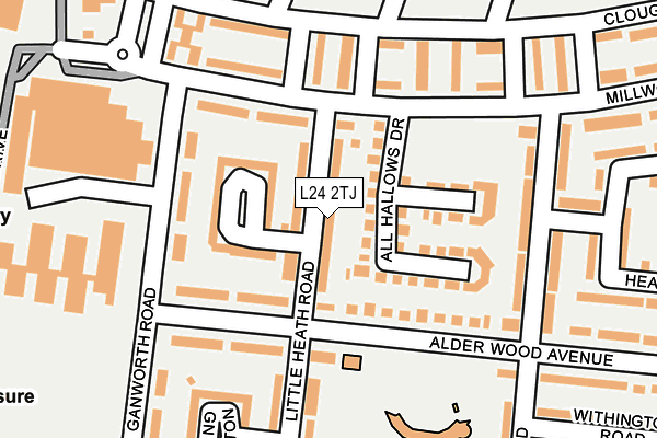 L24 2TJ map - OS OpenMap – Local (Ordnance Survey)