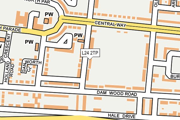 L24 2TP map - OS OpenMap – Local (Ordnance Survey)