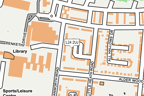 L24 2UJ map - OS OpenMap – Local (Ordnance Survey)