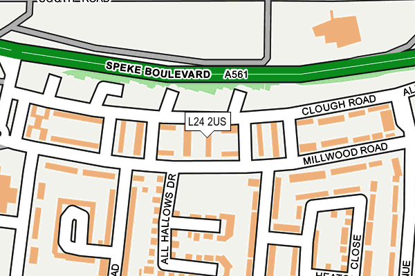 L24 2US map - OS OpenMap – Local (Ordnance Survey)