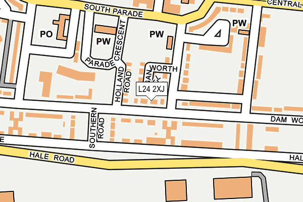 L24 2XJ map - OS OpenMap – Local (Ordnance Survey)