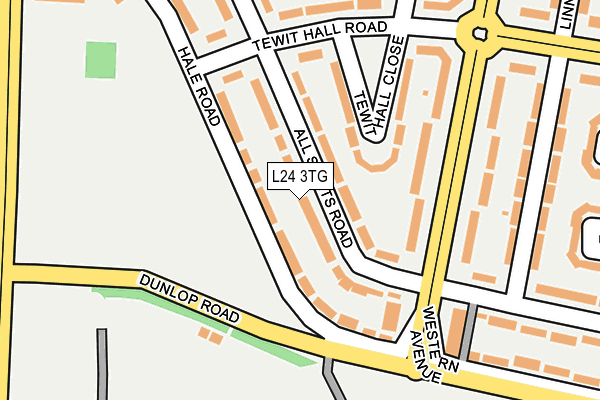L24 3TG map - OS OpenMap – Local (Ordnance Survey)