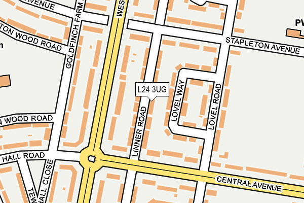 L24 3UG map - OS OpenMap – Local (Ordnance Survey)