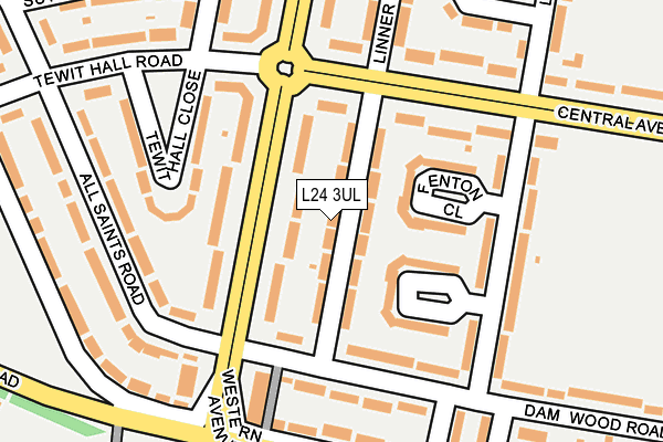 L24 3UL map - OS OpenMap – Local (Ordnance Survey)