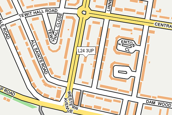 L24 3UP map - OS OpenMap – Local (Ordnance Survey)