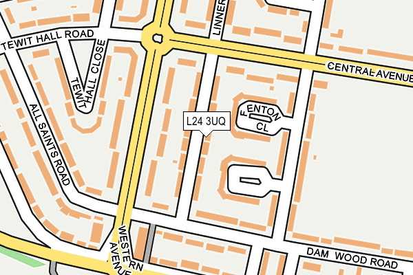 L24 3UQ map - OS OpenMap – Local (Ordnance Survey)