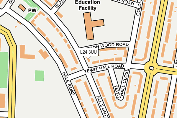 L24 3UU map - OS OpenMap – Local (Ordnance Survey)