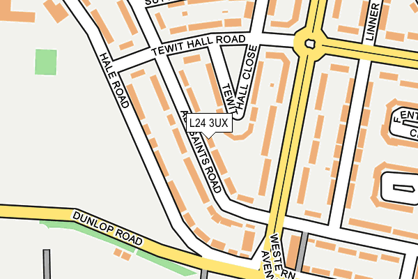 L24 3UX map - OS OpenMap – Local (Ordnance Survey)