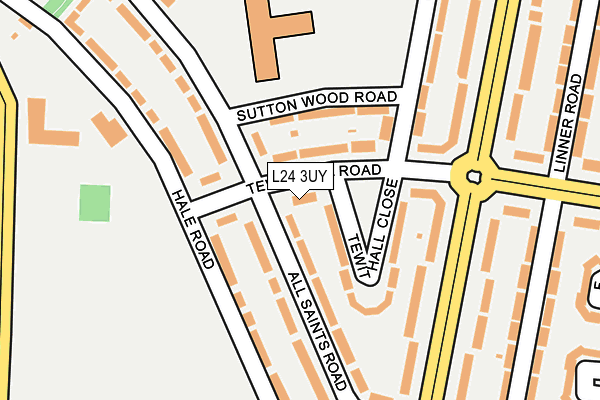L24 3UY map - OS OpenMap – Local (Ordnance Survey)