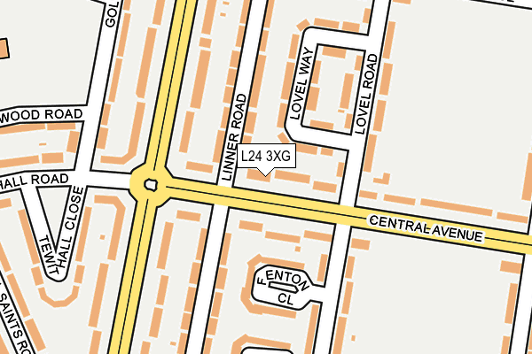 L24 3XG map - OS OpenMap – Local (Ordnance Survey)