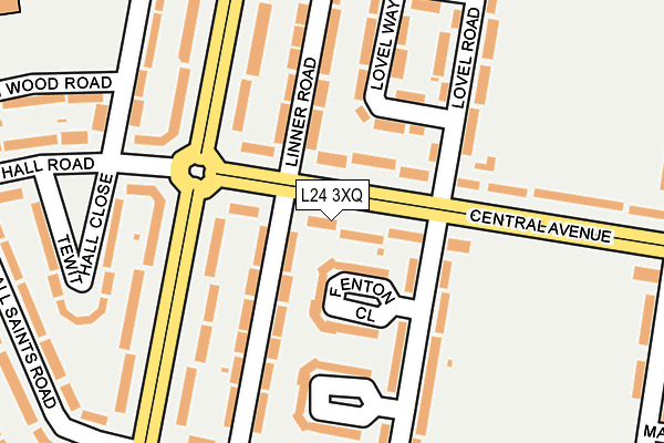 L24 3XQ map - OS OpenMap – Local (Ordnance Survey)