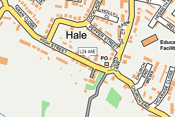 L24 4AE map - OS OpenMap – Local (Ordnance Survey)