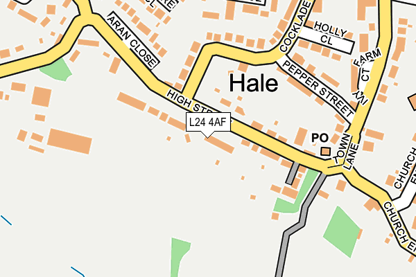L24 4AF map - OS OpenMap – Local (Ordnance Survey)