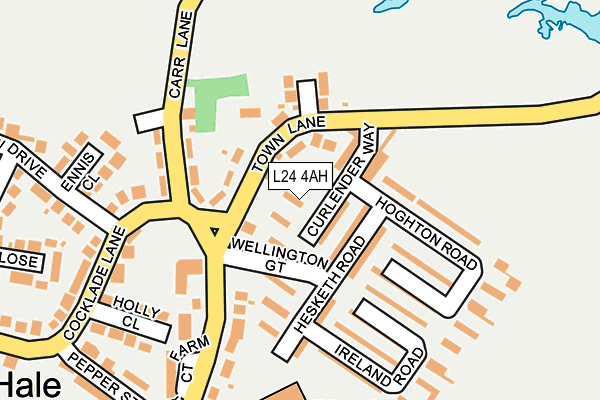 L24 4AH map - OS OpenMap – Local (Ordnance Survey)