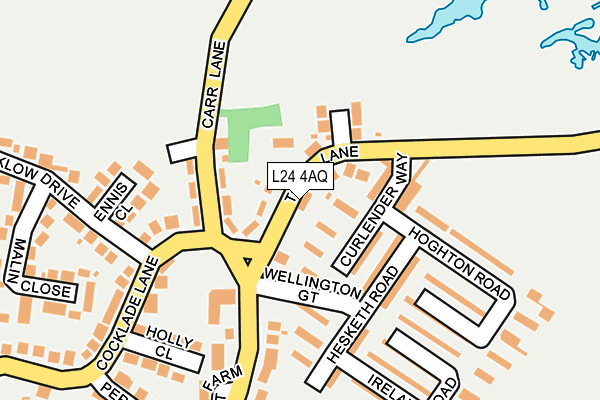L24 4AQ map - OS OpenMap – Local (Ordnance Survey)
