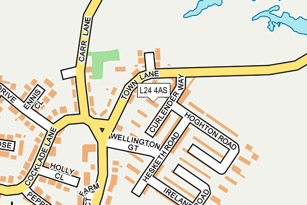 L24 4AS map - OS OpenMap – Local (Ordnance Survey)