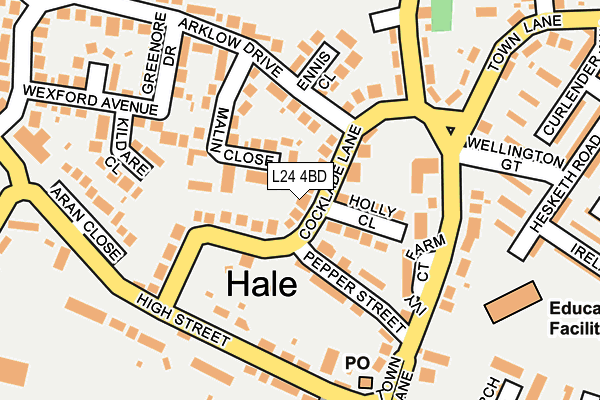 L24 4BD map - OS OpenMap – Local (Ordnance Survey)