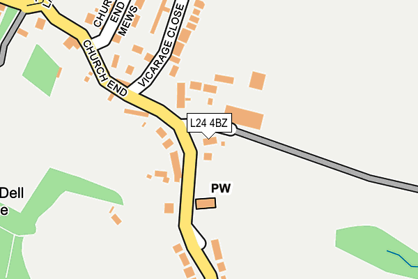 L24 4BZ map - OS OpenMap – Local (Ordnance Survey)