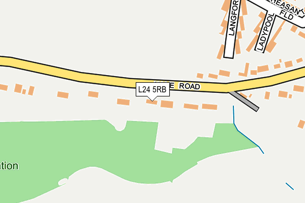 L24 5RB map - OS OpenMap – Local (Ordnance Survey)
