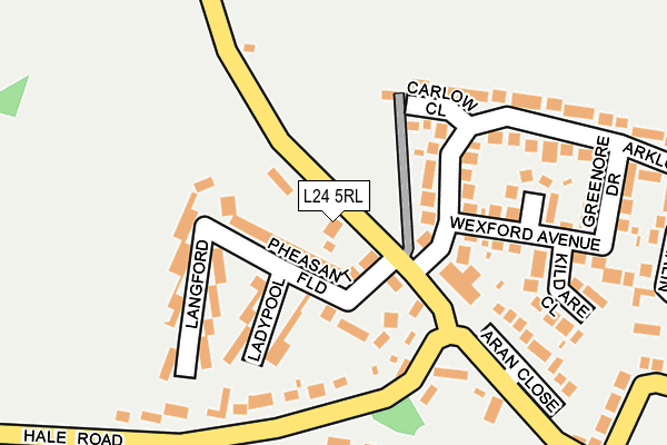 L24 5RL map - OS OpenMap – Local (Ordnance Survey)