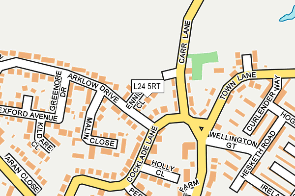 L24 5RT map - OS OpenMap – Local (Ordnance Survey)
