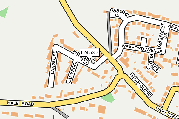 L24 5SD map - OS OpenMap – Local (Ordnance Survey)