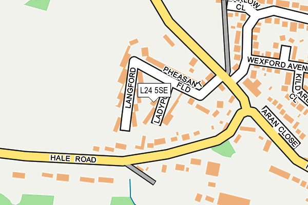 L24 5SE map - OS OpenMap – Local (Ordnance Survey)