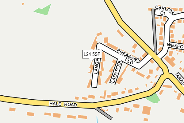 L24 5SF map - OS OpenMap – Local (Ordnance Survey)