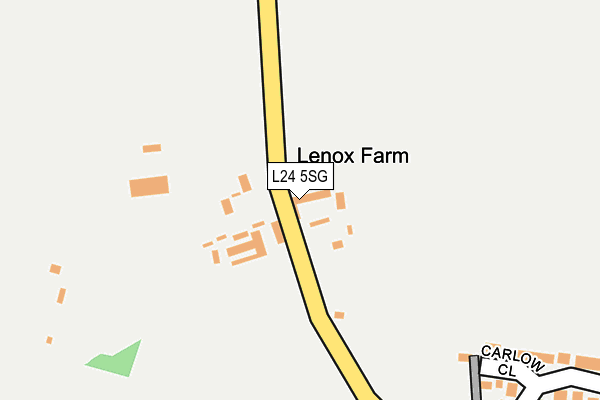 L24 5SG map - OS OpenMap – Local (Ordnance Survey)