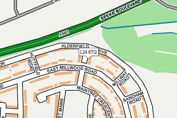 L24 6TQ map - OS OpenMap – Local (Ordnance Survey)