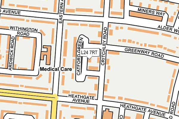 L24 7RT map - OS OpenMap – Local (Ordnance Survey)
