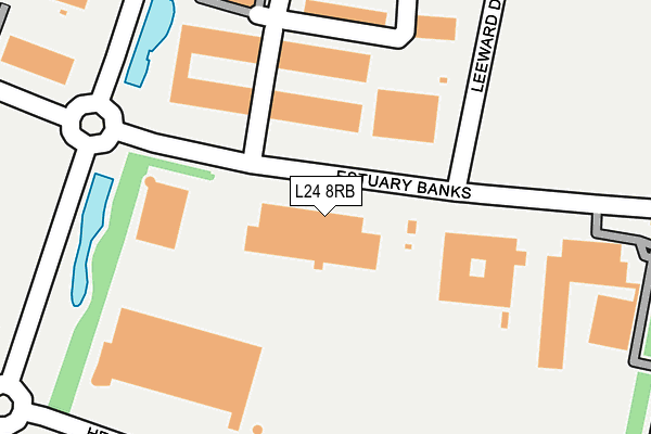 L24 8RB map - OS OpenMap – Local (Ordnance Survey)