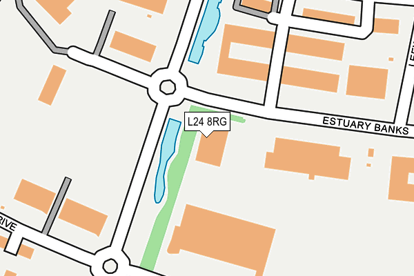 L24 8RG map - OS OpenMap – Local (Ordnance Survey)