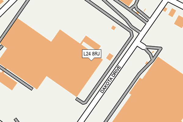L24 8RJ map - OS OpenMap – Local (Ordnance Survey)