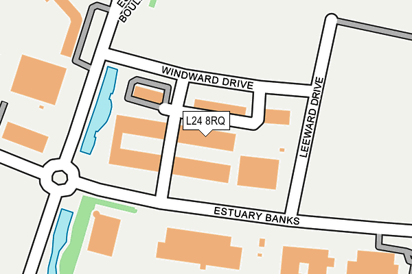 L24 8RQ map - OS OpenMap – Local (Ordnance Survey)