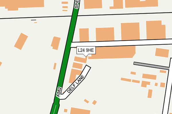 L24 9HE map - OS OpenMap – Local (Ordnance Survey)
