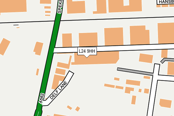 L24 9HH map - OS OpenMap – Local (Ordnance Survey)