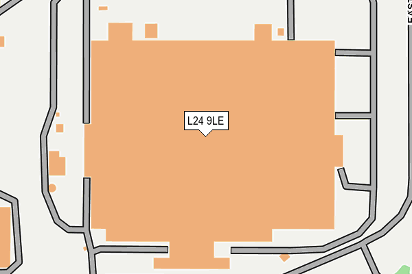 L24 9LE map - OS OpenMap – Local (Ordnance Survey)